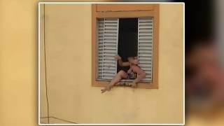 Βίντεο: Έγκυος επιχειρεί να πηδήξει από το παράθυρο του σπιτιού της για να γλιτώσει από τον άντρα της