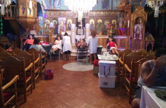 Λουτράκι: Εθελοντική Αιμοδοσία στην Παναγία Γιάτρισσα