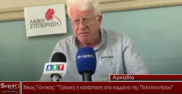 Νίκος Γόντικας: &quot;Τραγική η κατάσταση στα καμμένα της Πελοποννήσου&quot;