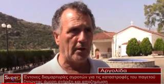 Διαμαρτυρία αγροτών για τις καταστροφές του παγετού (βίντεο)