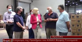 Επίσκεψη της Προέδρου του ΚΙΝΑΛ Φώφης Γεννηματά σε βιομηχανίες του Άργους (Βιντεο)