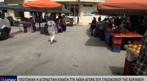 ΥΠΟΤΟΝΙΚΗ Η ΑΓΟΡΑΣΤΙΚΗ ΚΙΝΗΣΗ ΣΤΗ ΛΑΪΚΗ ΑΓΟΡΑ ΤΟΥ ΣΥΝΟΙΚΙΣΜΟΥ ΤΗΣ ΚΟΡΙΝΘΟΥ (VIDEO)