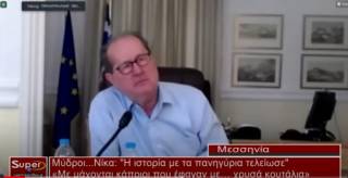 Π.Νίκας: &quot;Η ιστορία με τα πανηγύρια τελείωσε&quot; (Βιντεο)