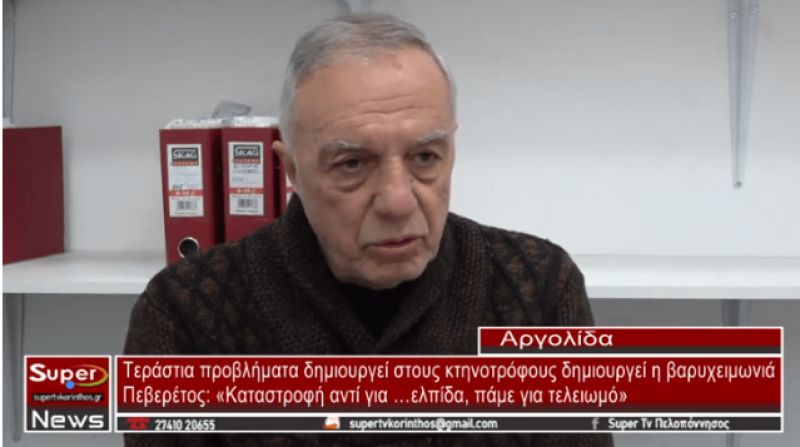 Τεράστια προβλήματα δημιουργεί στους κτηνοτρόφους η βαρυχειμωνιά – Πεβερέτος: «Πάμε για τελειωμό»