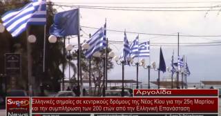 Με πρωτοβουλία του Αντιδημάρχου Γιάννη Αθανασόπουλου αναρτήθηκαν ελληνικές σημαίες σε κεντρικούς δρόμους της Νέας Κίου